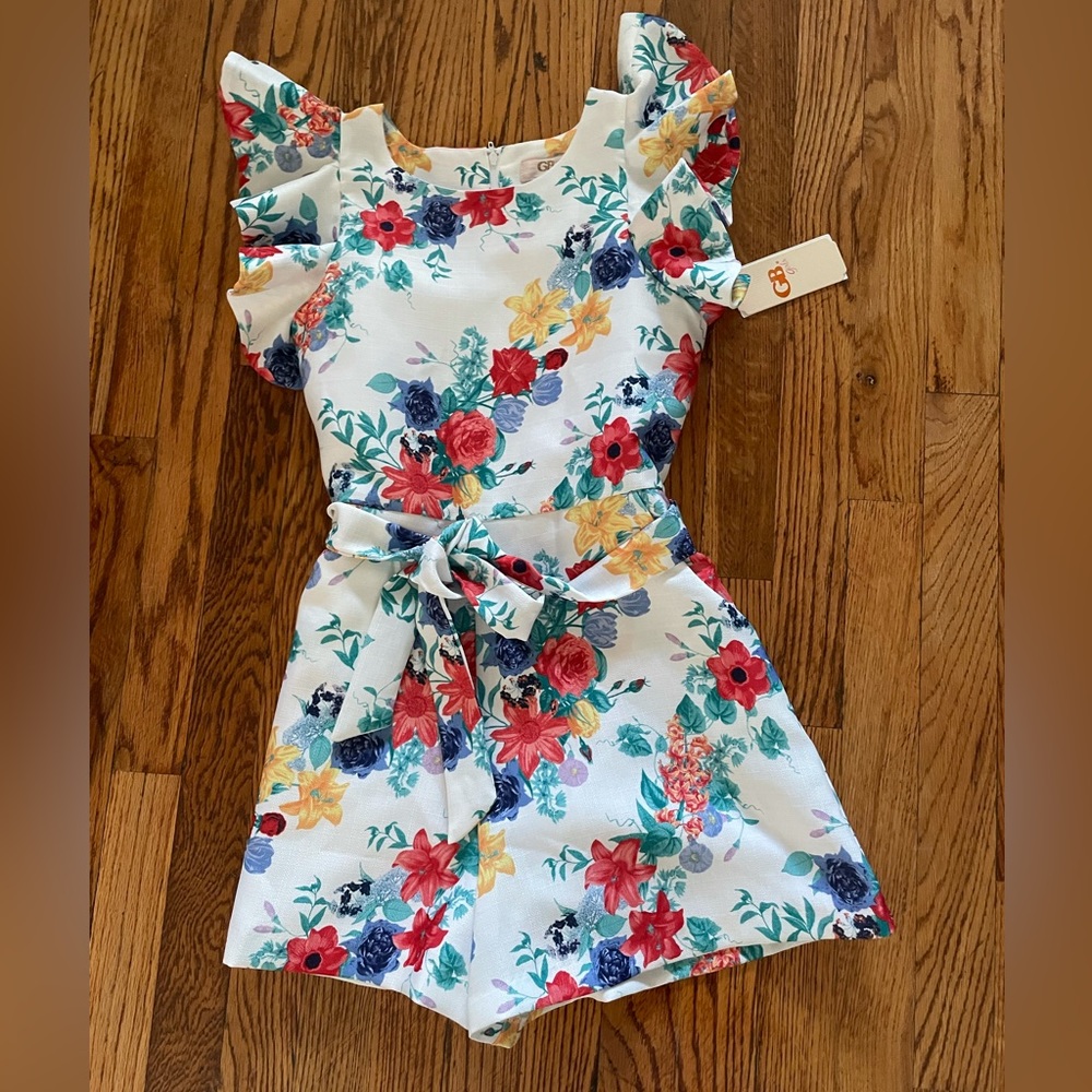 Brand new with tags GB girls floral romper size 14 girls